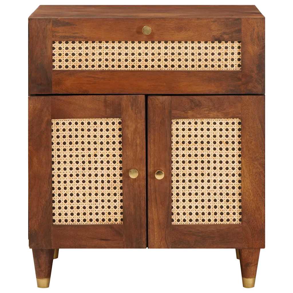 vidaXL Bedside Tables with Drawer 50 x 33 x 60 cm Solid Mango Wood