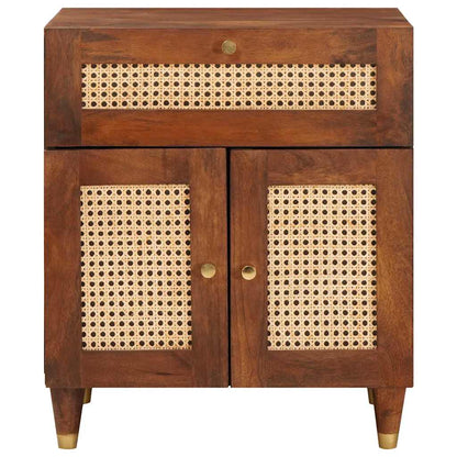 vidaXL Bedside Tables with Drawer 50 x 33 x 60 cm Solid Mango Wood