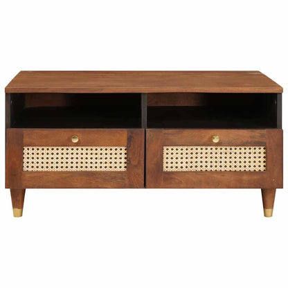 vidaXL Coffee Table with Drawer 80 x 54 x 40 cm Solid Mango Wood