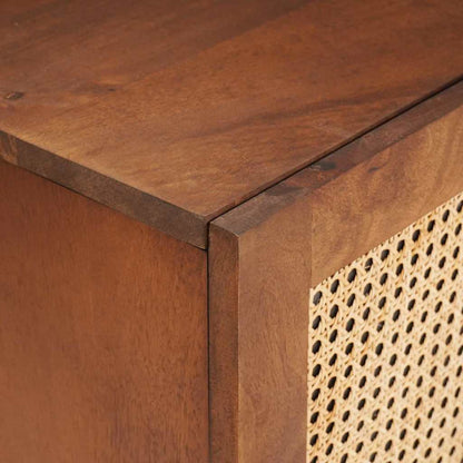 vidaXL TV Cabinet with Shelf Brown 105 x 33.5 x 46 cm Solid Mango Wood