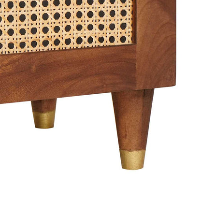 vidaXL TV Cabinet with Shelf Brown 105 x 33.5 x 46 cm Solid Mango Wood