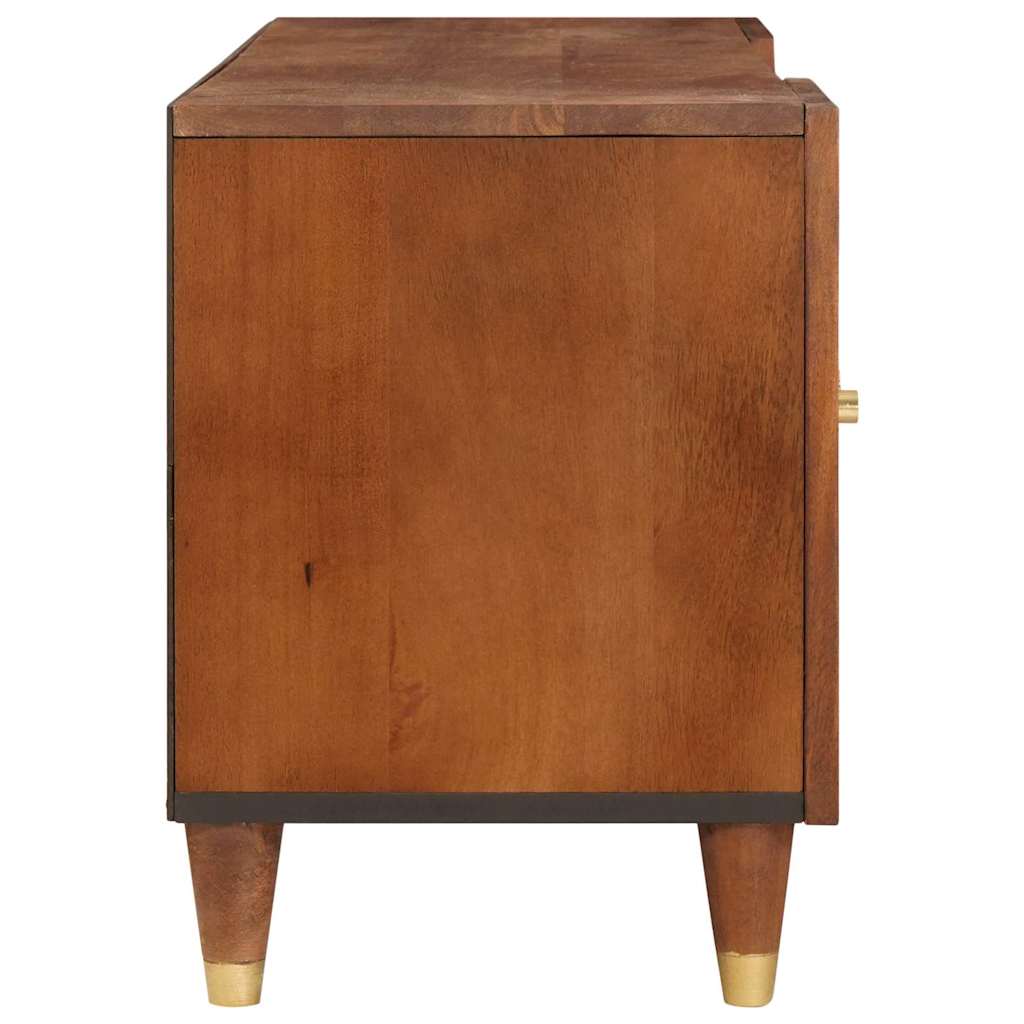 vidaXL TV Cabinet with Shelf Brown 105 x 33.5 x 46 cm Solid Mango Wood