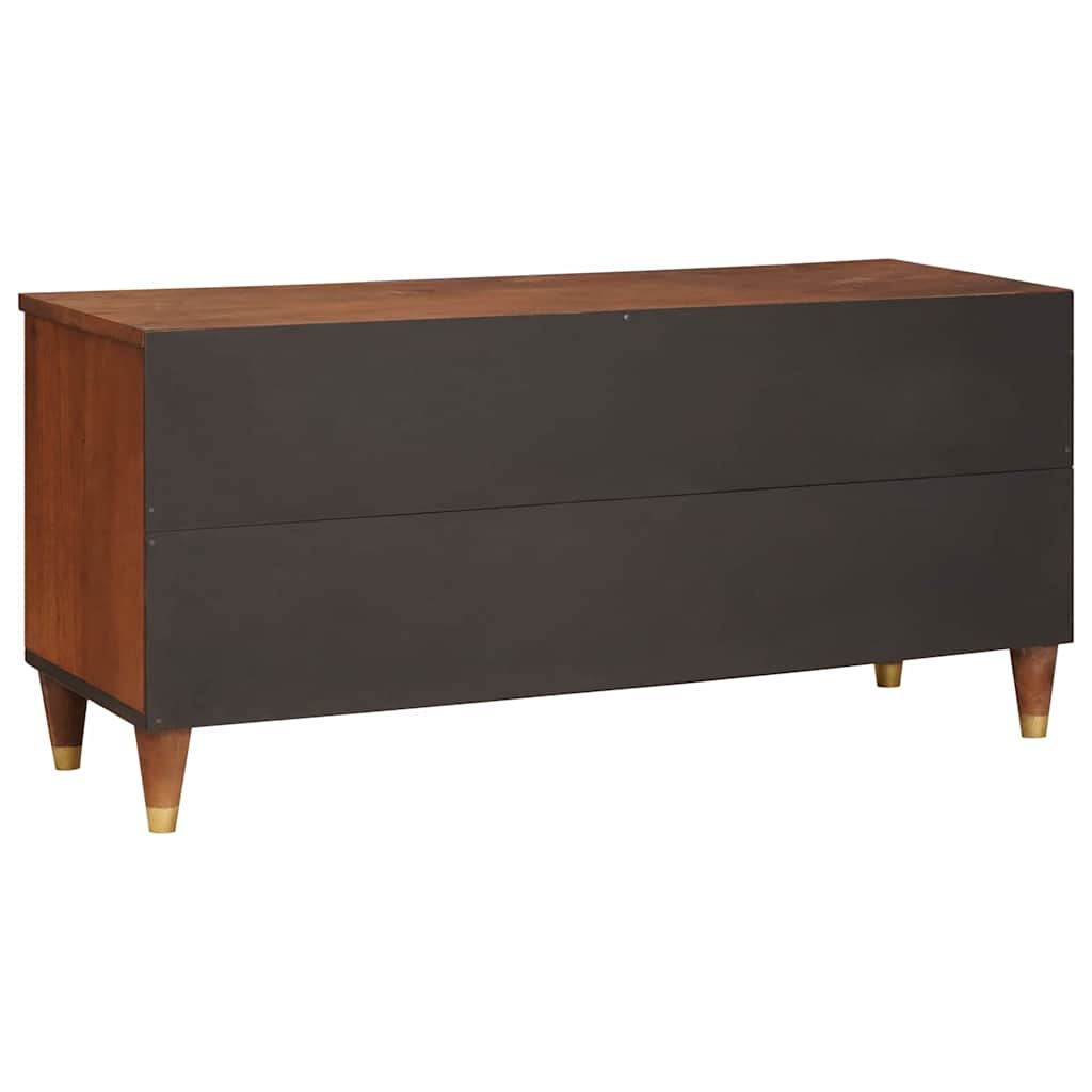 vidaXL TV Cabinet with Shelf Brown 100 x 33.5 x 46 cm Solid Mango Wood