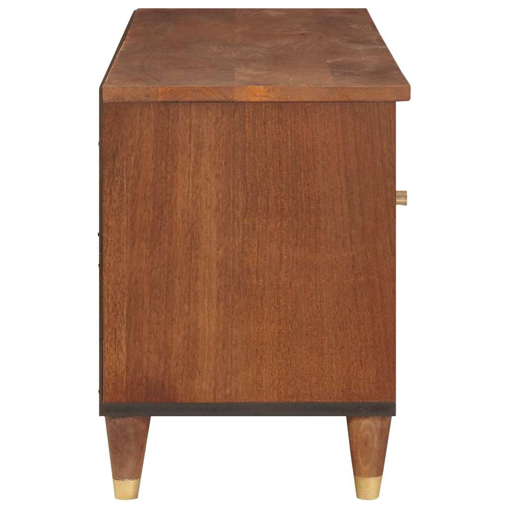 vidaXL TV Cabinet with Shelf Brown 100 x 33.5 x 46 cm Solid Mango Wood