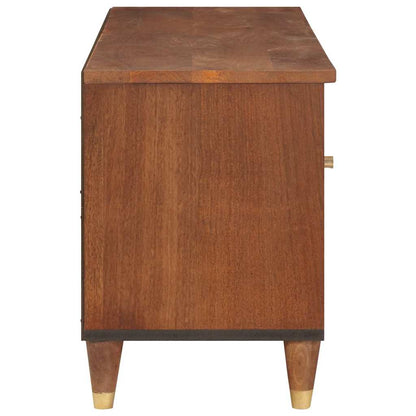 vidaXL TV Cabinet with Shelf Brown 100 x 33.5 x 46 cm Solid Mango Wood