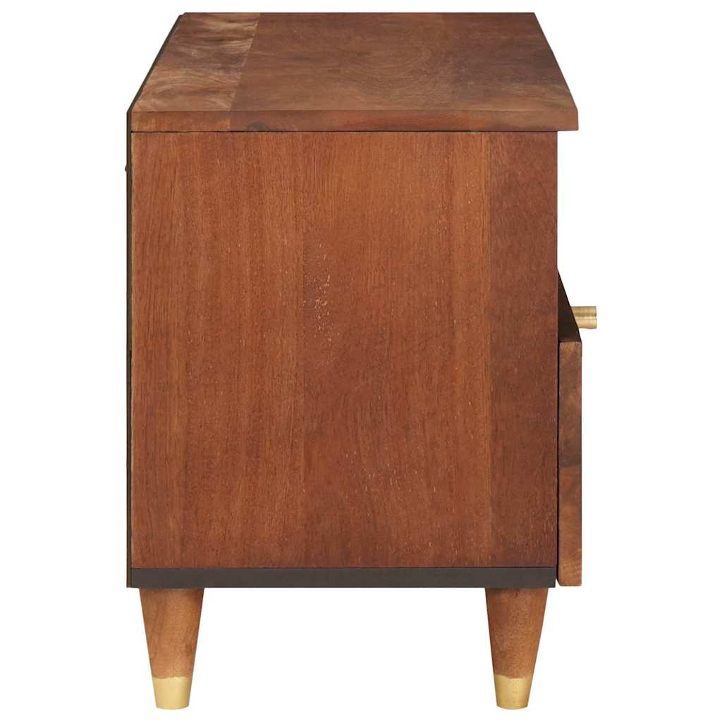 vidaXL TV Cabinet with Drawer Brown 80 x 33.5 x 46 cm Solid Mango Wood