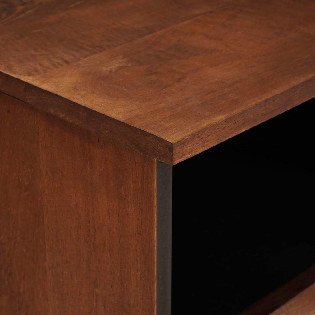 vidaXL TV Cabinet with Shelf Brown 100 x 33.5 x 46 cm Solid Mango Wood