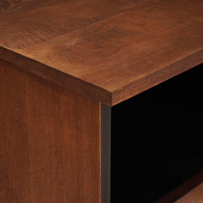 vidaXL TV Cabinet with Shelf Brown 100 x 33.5 x 46 cm Solid Mango Wood