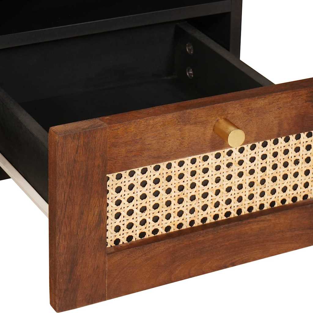 vidaXL TV Cabinet with Shelf Brown 100 x 33.5 x 46 cm Solid Mango Wood