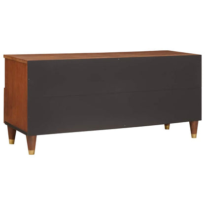 vidaXL TV Cabinet with Shelf Brown 100 x 33.5 x 46 cm Solid Mango Wood