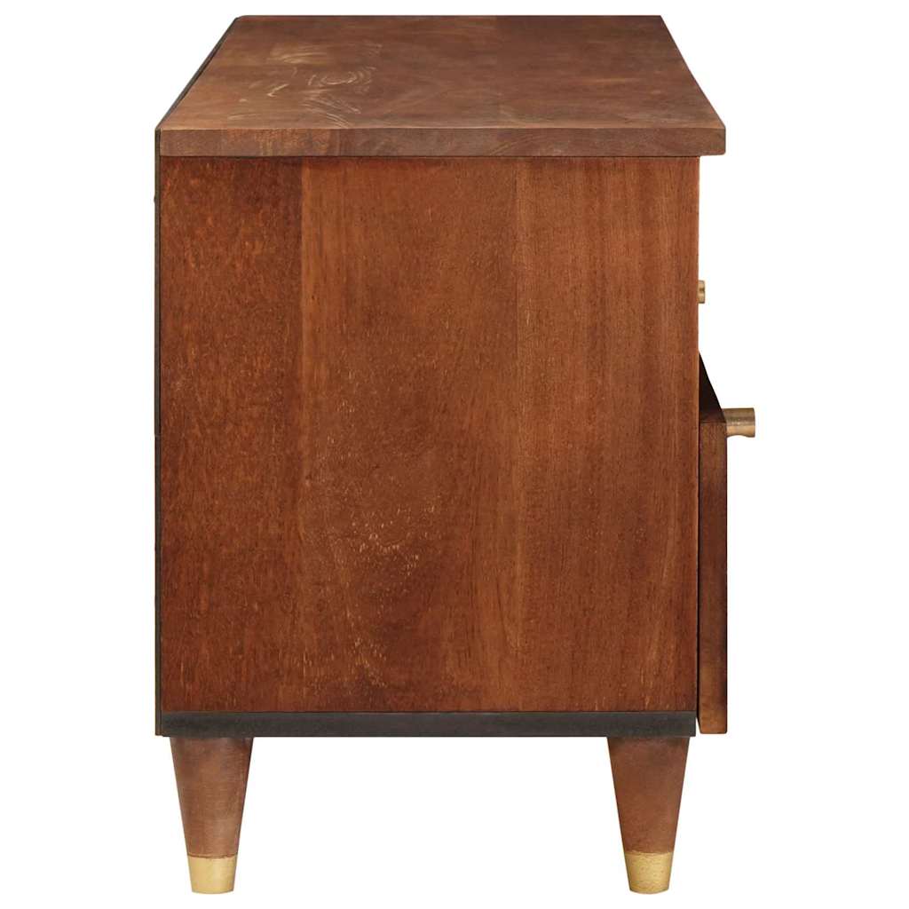 vidaXL TV Cabinet with Shelf Brown 100 x 33.5 x 46 cm Solid Mango Wood