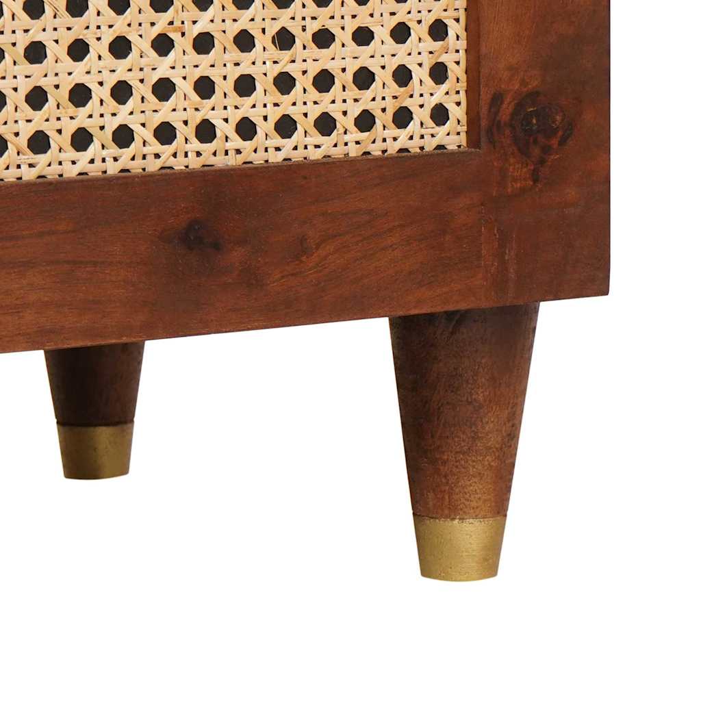 vidaXL Sideboard with Drawer Brown 38 x 33.5 x 160 cm Solid Mango Wood
