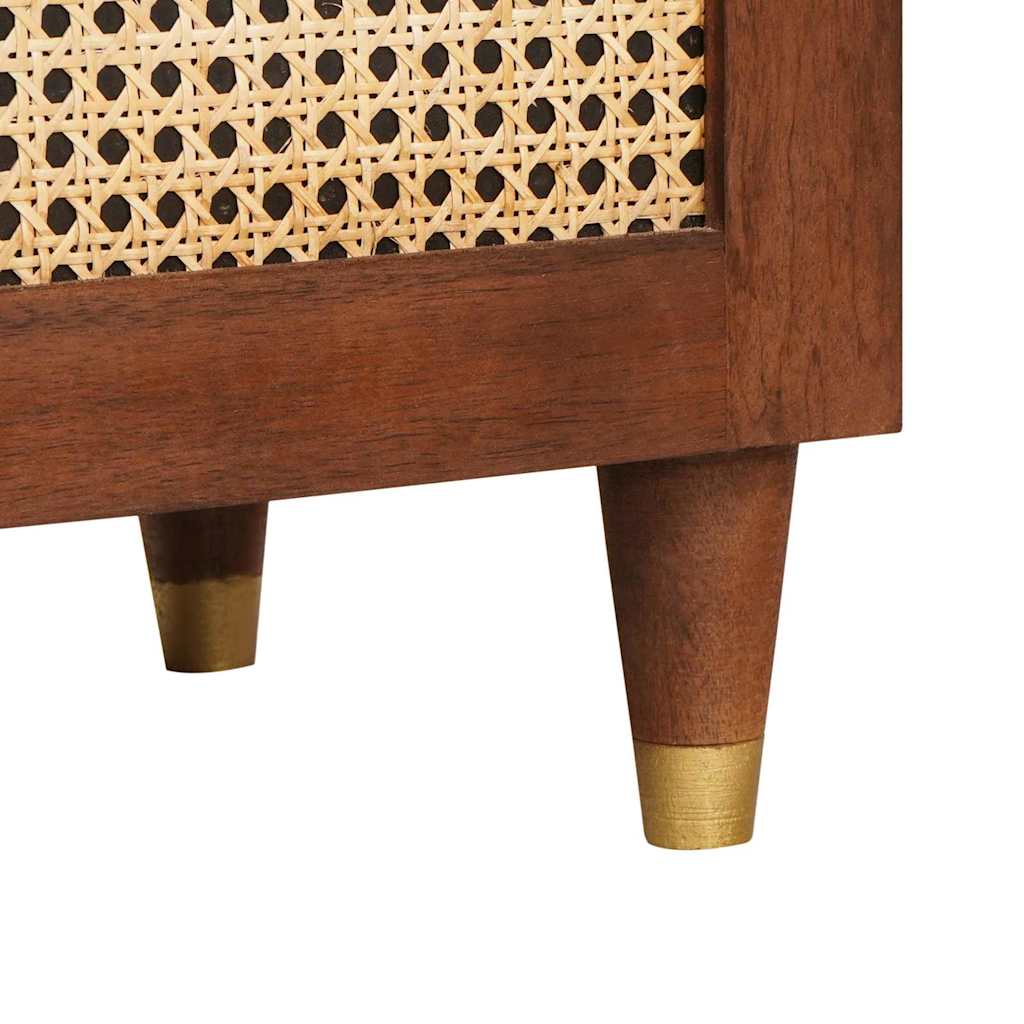 vidaXL Sideboard Brown 60 x 33.5 x 75 cm Solid Mango Wood