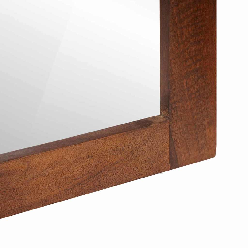 vidaXL Mirror Rectangular Brown and Silver 50 x 2.5 x 70 cm