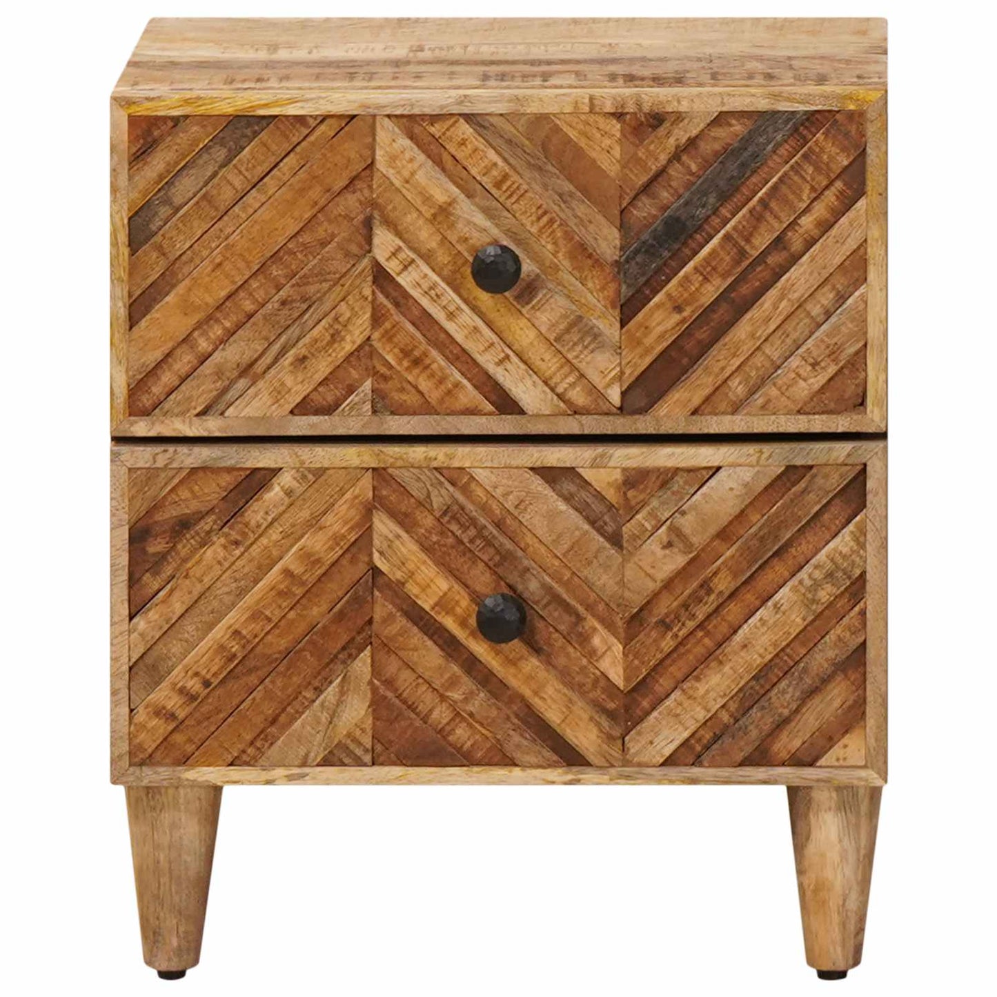 vidaXL Bedside Table Brown 40 x 33.5 x 46 cm Solid Mango Wood