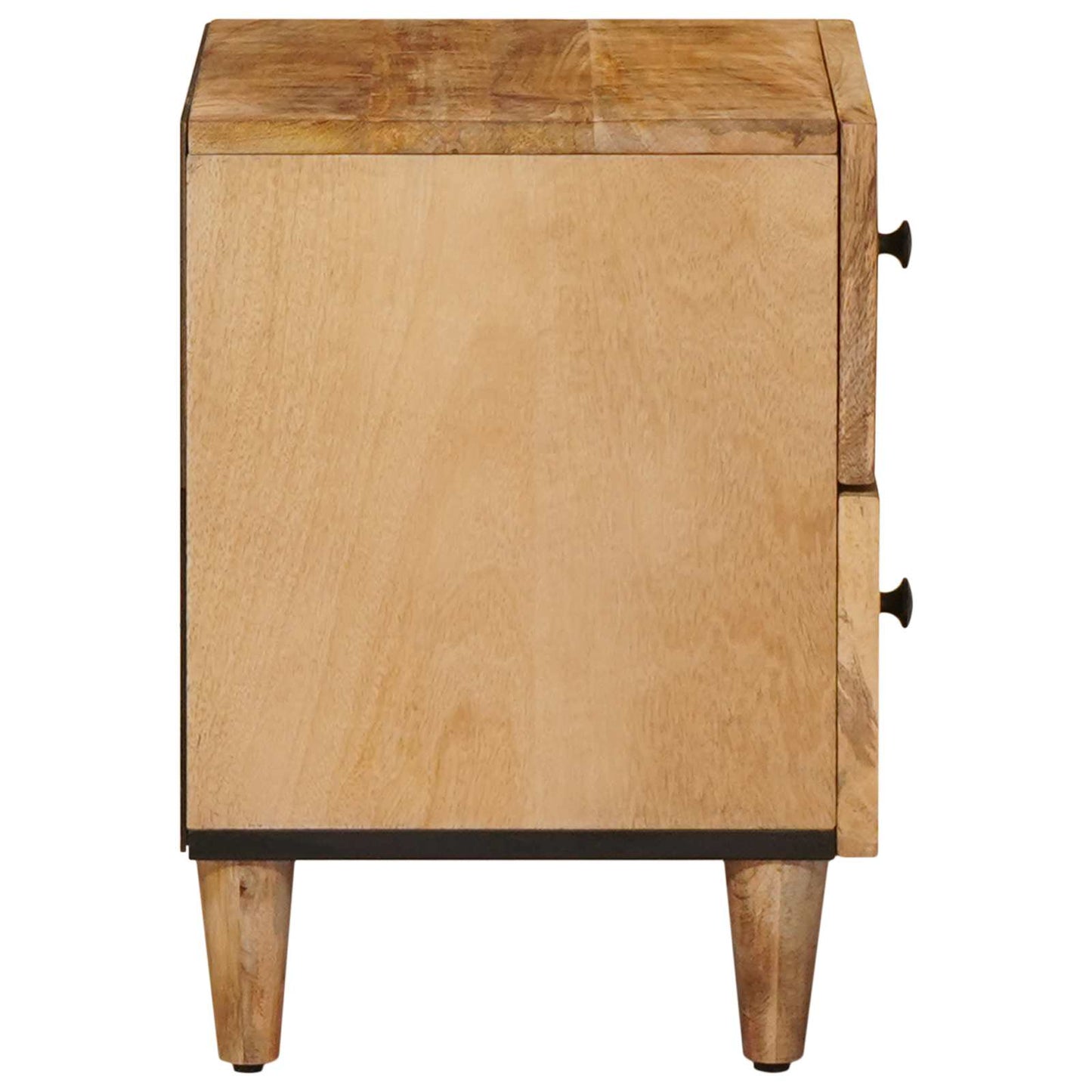 vidaXL Bedside Table 2 pcs Brown 40 x 33.5 x 46 cm Solid Mango Wood