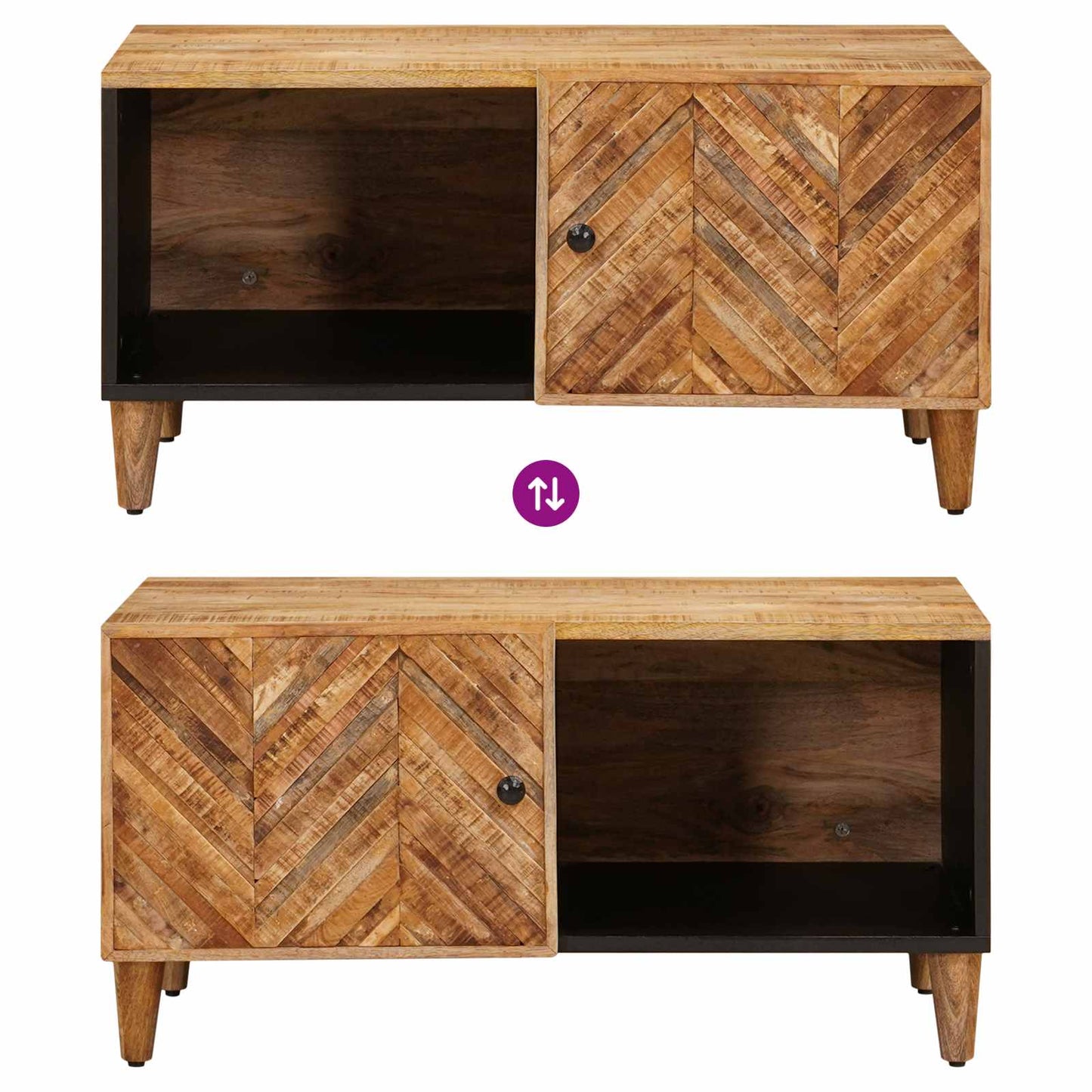 vidaXL Coffee Table Brown 80 x 50 x 40 cm Solid Mango Wood