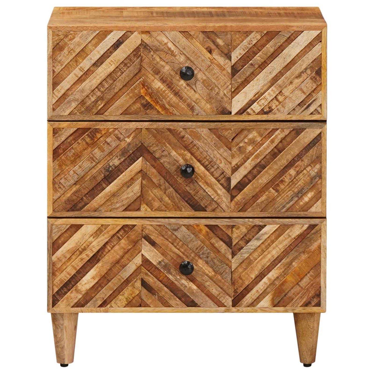 vidaXL Bedside Table Brown 50 x 33 x 60 cm Solid Mango Wood
