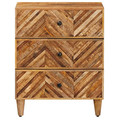 vidaXL Bedside Table Brown 50 x 33 x 60 cm Solid Mango Wood