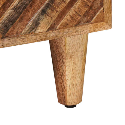 vidaXL Bedside Table Brown 50 x 33 x 60 cm Solid Mango Wood