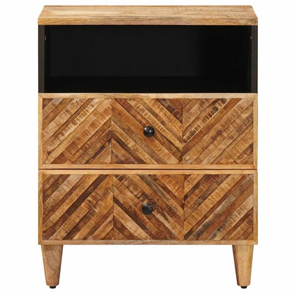 vidaXL Bedside Table Brown 50 x 33 x 60 cm Solid Mango Wood