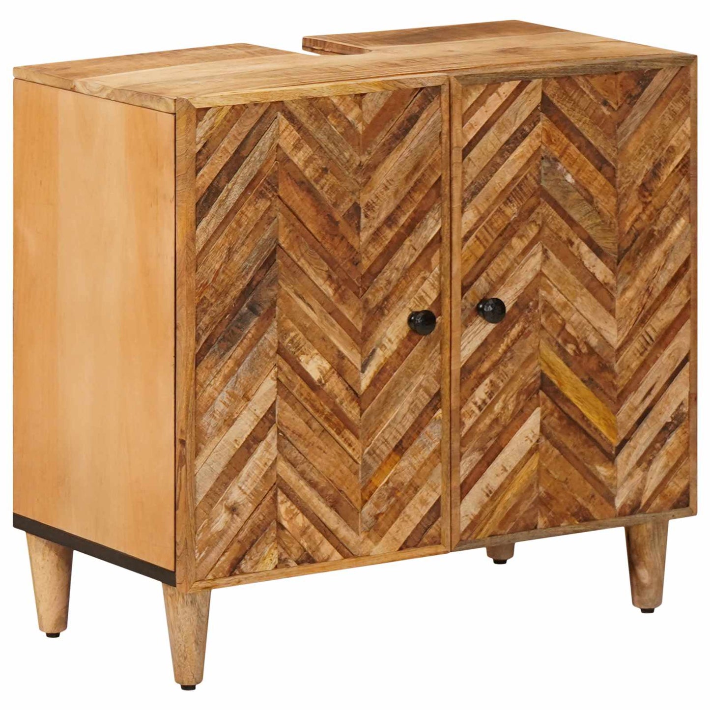 vidaXL Sink cabinet with Door Brown 62 x 33 x 58 cm Solid Mango Wood