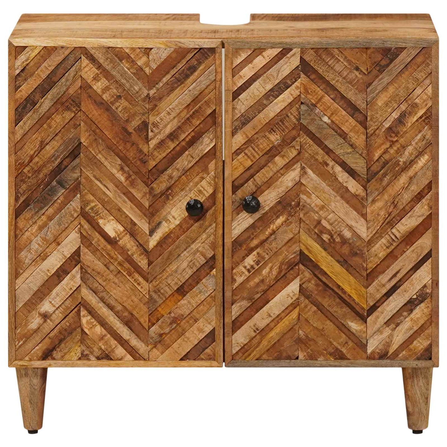 vidaXL Sink cabinet with Door Brown 62 x 33 x 58 cm Solid Mango Wood