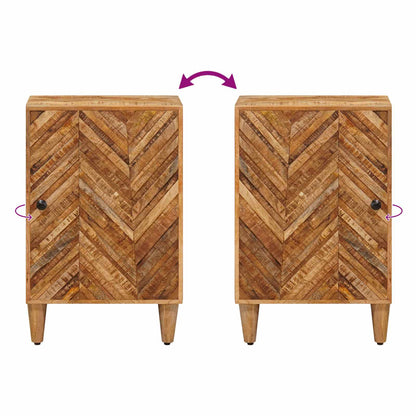 vidaXL Bathroom Cabinet Brown 38 x 33.5 x 58 cm Solid Mango Wood