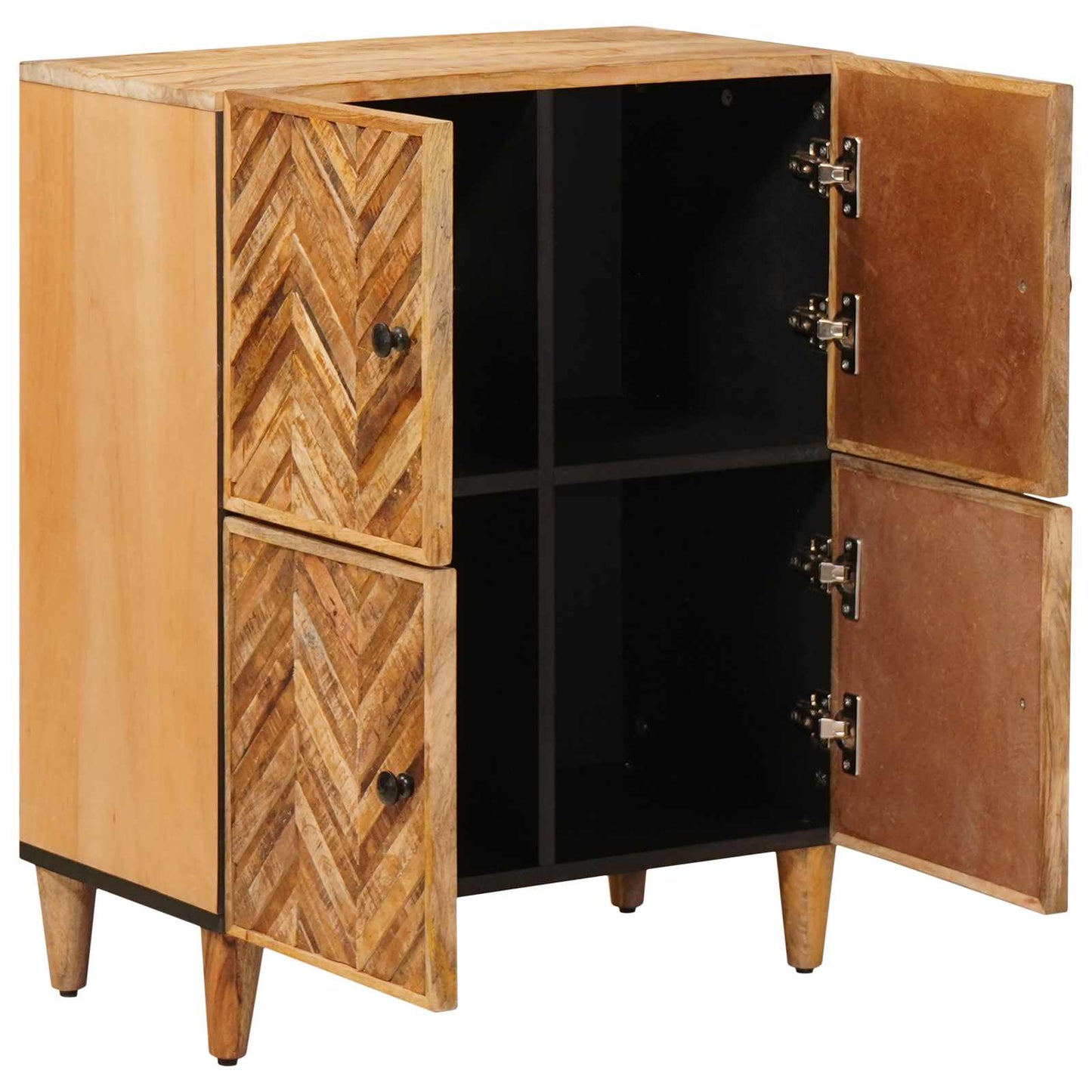 vidaXL Storage Cabinets Brown 60 x 33.5 x 75 cm Solid Mango Wood