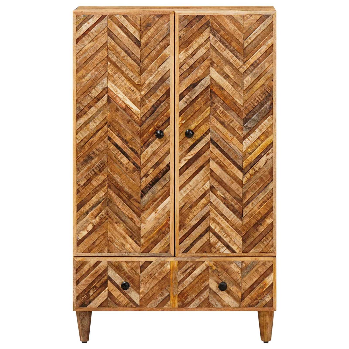 vidaXL Storage Cabinets Brown 60 x 33.5 x 100 cm Solid Mango Wood