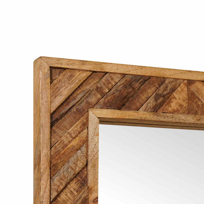 vidaXL Mirror Wall-mounted with Mirror Brown 70 x 50 x 3 cm Glass