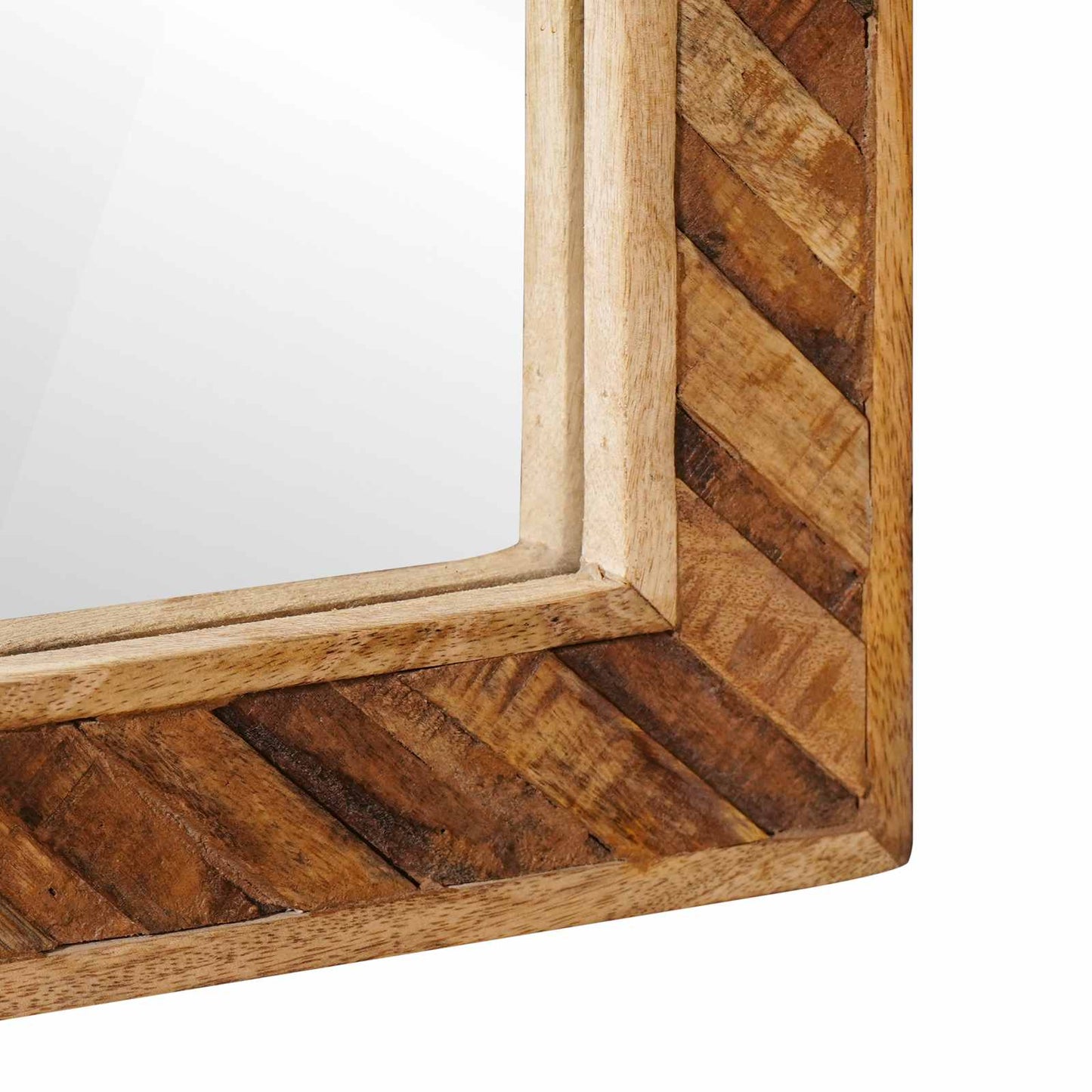 vidaXL Mirror Wall-mounted with Mirror Brown 70 x 50 x 3 cm Glass
