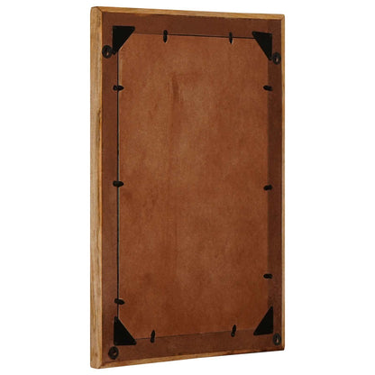 vidaXL Mirror Wall-mounted with Mirror Brown 70 x 50 x 3 cm Glass