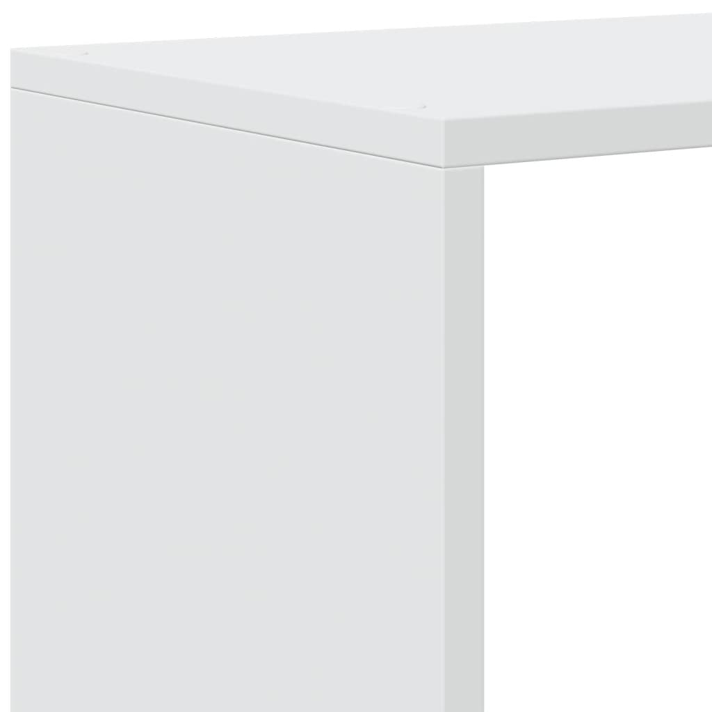 vidaXL Room Divider Bookcase 3-Tier White 99x29x99 cm Engineered Wood