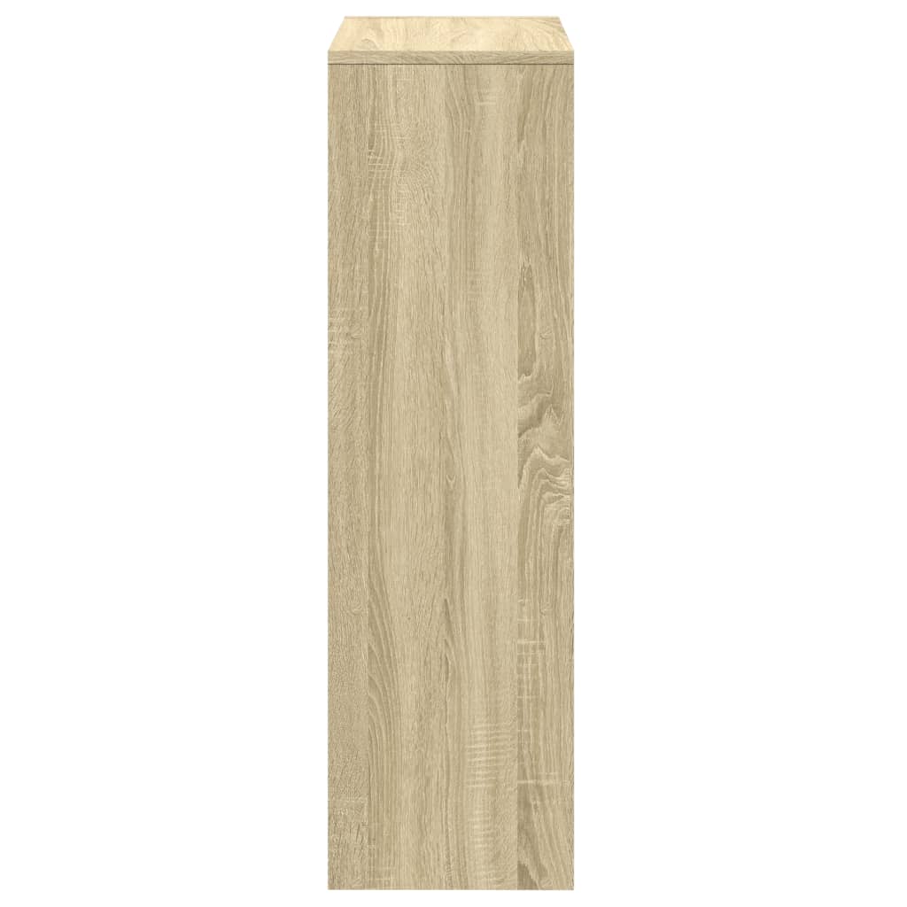 vidaXL Room Divider Bookcase 3-Tier Sonoma Oak 99x29x99 cm Engineered Wood