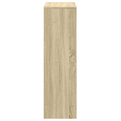 vidaXL Room Divider Bookcase 3-Tier Sonoma Oak 99x29x99 cm Engineered Wood