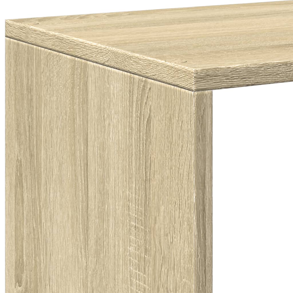 vidaXL Room Divider Bookcase 3-Tier Sonoma Oak 99x29x99 cm Engineered Wood