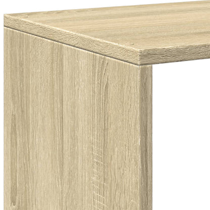 vidaXL Room Divider Bookcase 3-Tier Sonoma Oak 99x29x99 cm Engineered Wood