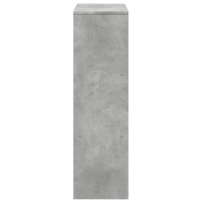 vidaXL Room Divider Bookcase 3-Tier Concrete Grey 99x29x99 cm Engineered Wood
