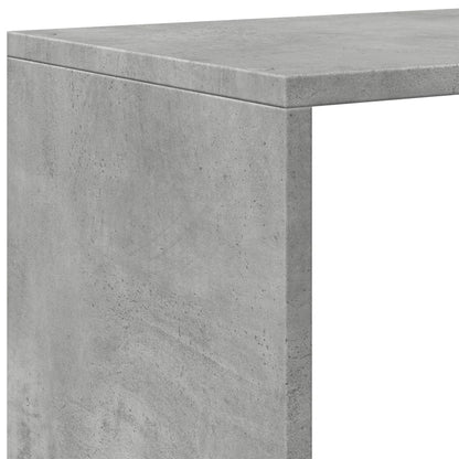 vidaXL Room Divider Bookcase 3-Tier Concrete Grey 99x29x99 cm Engineered Wood