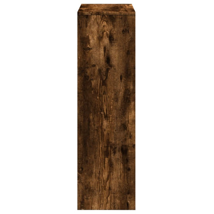 vidaXL Room Divider Bookcase 3-Tier Smoked Oak 99x29x99 cm Engineered Wood