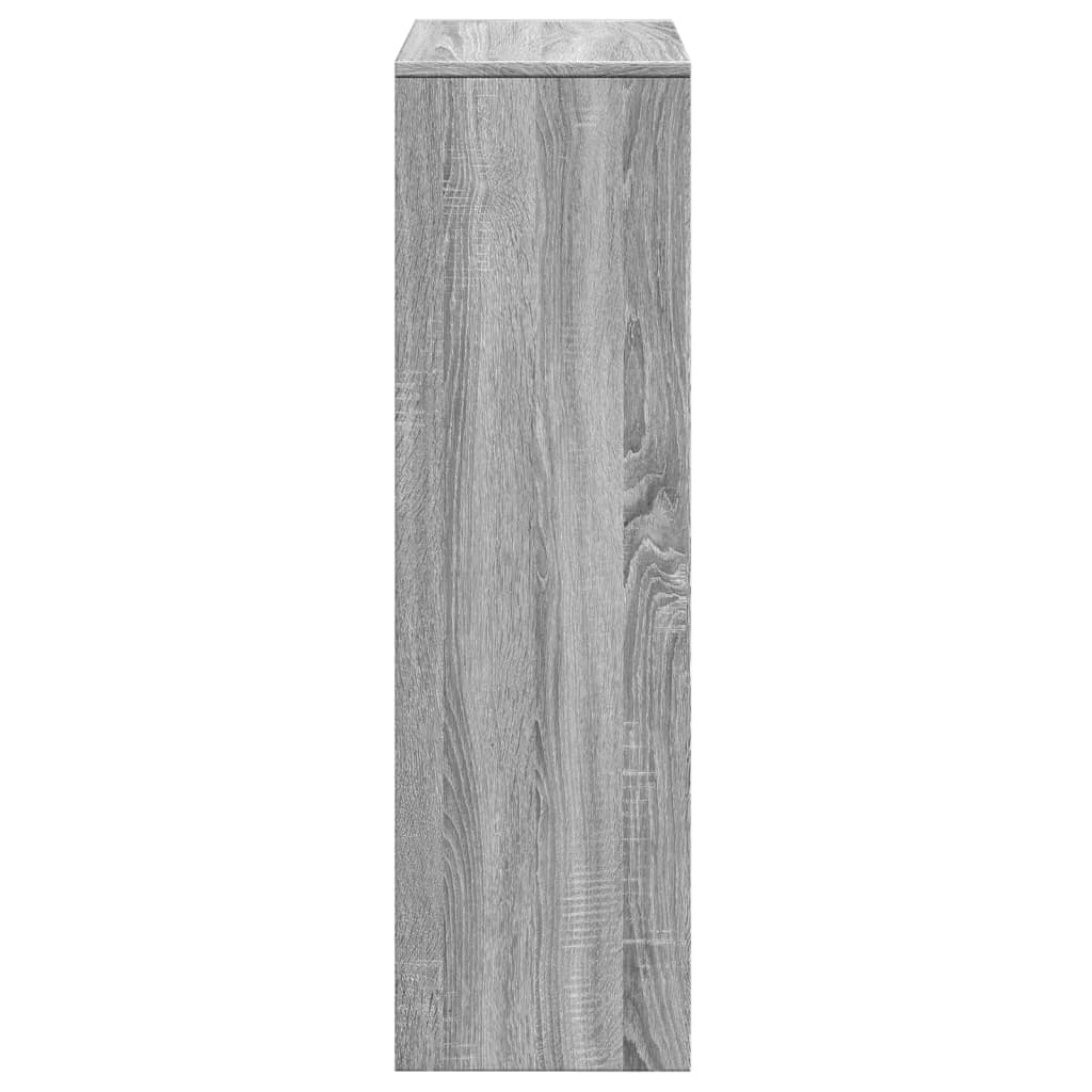 vidaXL Room Divider Bookcase 3-Tier Grey Sonoma 99x29x99 cm Engineered Wood