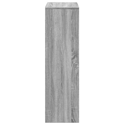 vidaXL Room Divider Bookcase 3-Tier Grey Sonoma 99x29x99 cm Engineered Wood