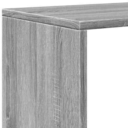 vidaXL Room Divider Bookcase 3-Tier Grey Sonoma 99x29x99 cm Engineered Wood