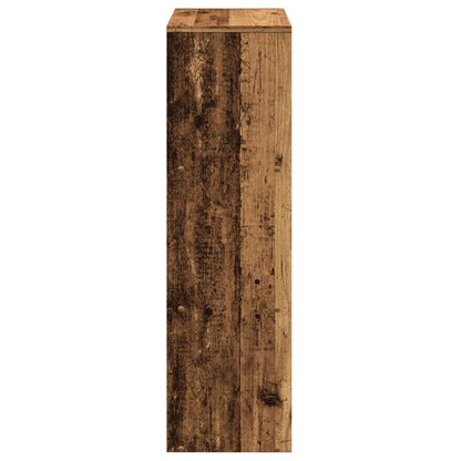 vidaXL Room Divider Bookcase 3-Tier Old Wood 99x29x99 cm Engineered Wood