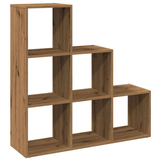 vidaXL Room Divider Bookcase 3-Tier Artisan Oak 99x29x99 cm Engineered Wood