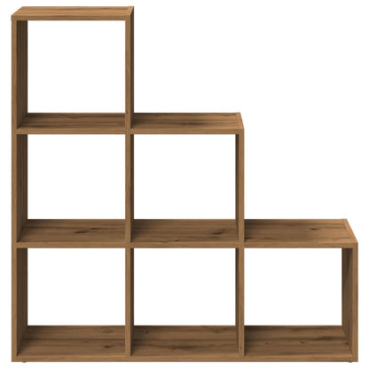 vidaXL Room Divider Bookcase 3-Tier Artisan Oak 99x29x99 cm Engineered Wood