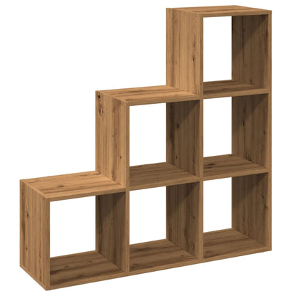 vidaXL Room Divider Bookcase 3-Tier Artisan Oak 99x29x99 cm Engineered Wood