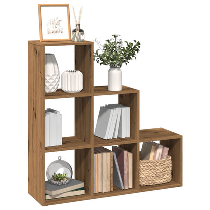 vidaXL Room Divider Bookcase 3-Tier Artisan Oak 99x29x99 cm Engineered Wood