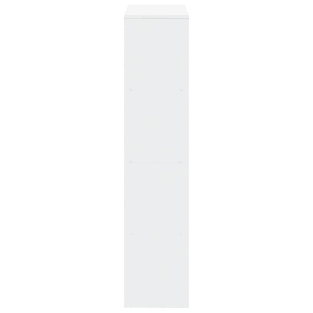 vidaXL Room Divider Bookcase 4-Tier White 131,5x29x131,5 cm Engineered Wood